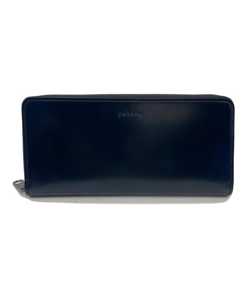 YUHAKU（ユハク）yuhaku (ユハク) ラウンドファスナーウォレット ネイビーの古着・服飾アイテム