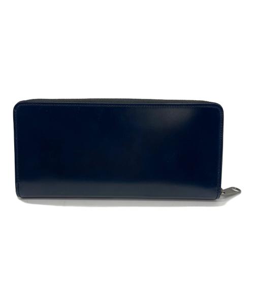 YUHAKU（ユハク）yuhaku (ユハク) ラウンドファスナーウォレット ネイビーの古着・服飾アイテム