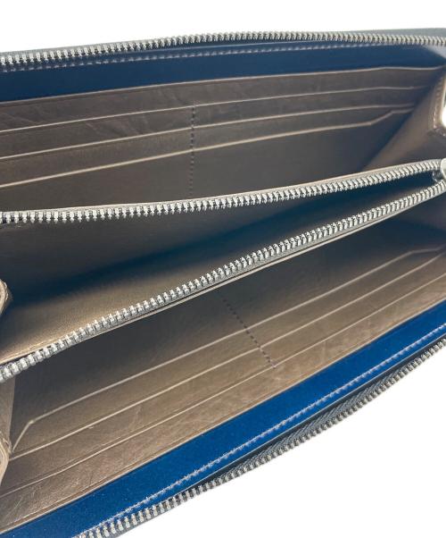 YUHAKU（ユハク）yuhaku (ユハク) ラウンドファスナーウォレット ネイビーの古着・服飾アイテム