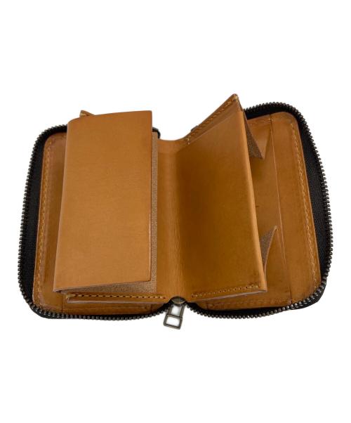 M+（エムピウ）m+ (エムピウ) コンパクトウォレット ブラウンの古着・服飾アイテム