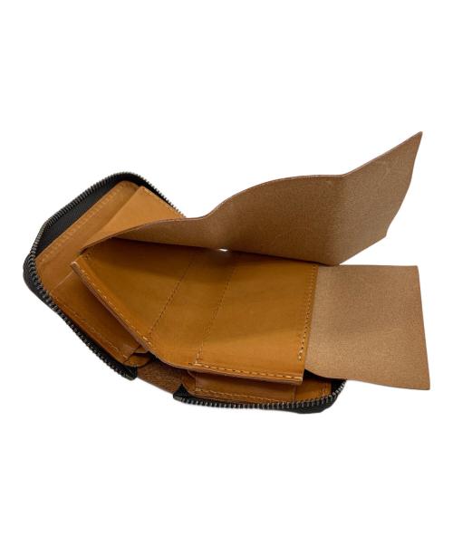 M+（エムピウ）m+ (エムピウ) コンパクトウォレット ブラウンの古着・服飾アイテム