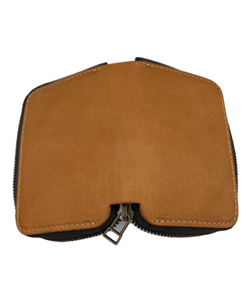 M+（エムピウ）m+ (エムピウ) コンパクトウォレット ブラウンの古着・服飾アイテム