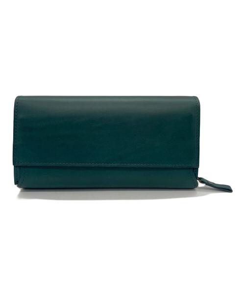 M+（エムピウ）M+ (エムピウ) 長財布 グリーンの古着・服飾アイテム