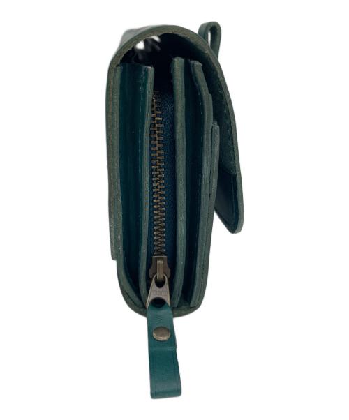 M+（エムピウ）M+ (エムピウ) 長財布 グリーンの古着・服飾アイテム