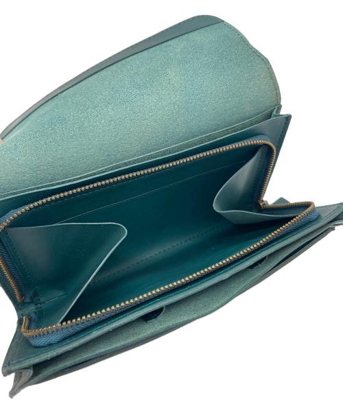 M+（エムピウ）M+ (エムピウ) 長財布 グリーンの古着・服飾アイテム