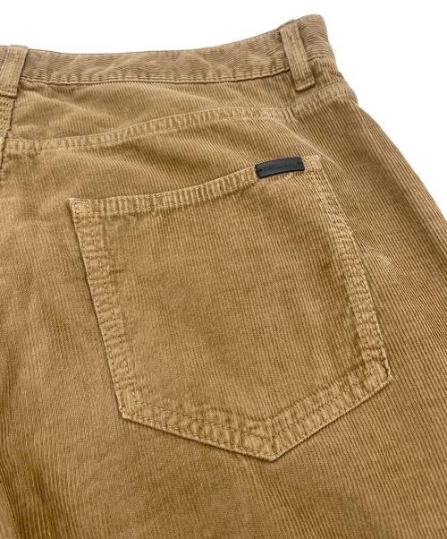 Saint Laurent Paris（サンローランパリ）Saint Laurent Paris (サンローランパリ) コーデュロイワイドパンツ ブラウン サイズ:Mの古着・服飾アイテム