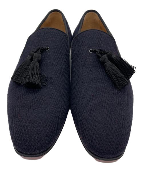 Christian Louboutin（クリスチャン・ルブタン）Christian Louboutin (クリスチャン・ルブタン) タッセルローファー ネイビー サイズ:42の古着・服飾アイテム