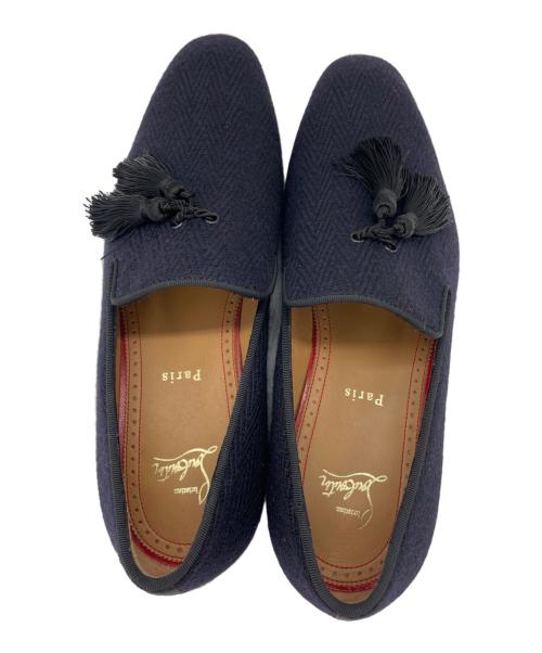Christian Louboutin（クリスチャン・ルブタン）Christian Louboutin (クリスチャン・ルブタン) タッセルローファー ネイビー サイズ:42の古着・服飾アイテム