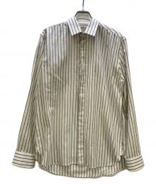 Saint Laurent Paris（サンローランパリ）の古着「長袖シャツ ストライプ」｜ホワイト