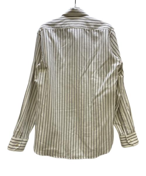 Saint Laurent Paris（サンローランパリ）Saint Laurent Paris (サンローランパリ) 長袖シャツ ストライプ ホワイト サイズ:38の古着・服飾アイテム