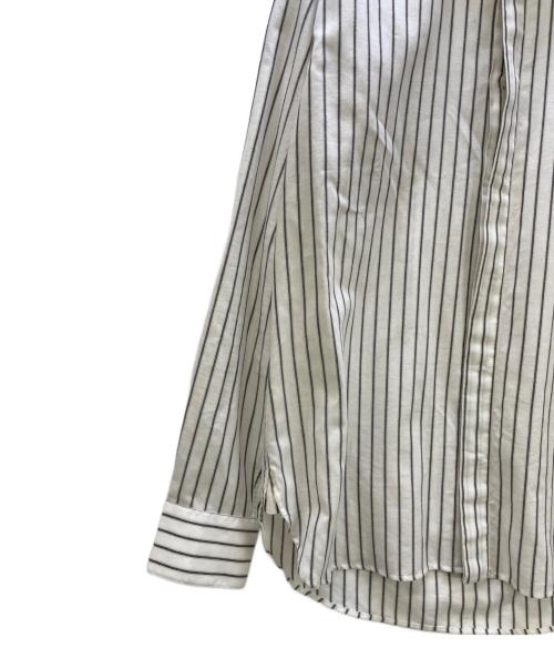 Saint Laurent Paris（サンローランパリ）Saint Laurent Paris (サンローランパリ) 長袖シャツ ストライプ ホワイト サイズ:38の古着・服飾アイテム