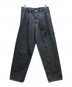 Graphpaperグラフペーパー）の古着「デニムパンツ Gray Tone Cone Denim」｜ブラック