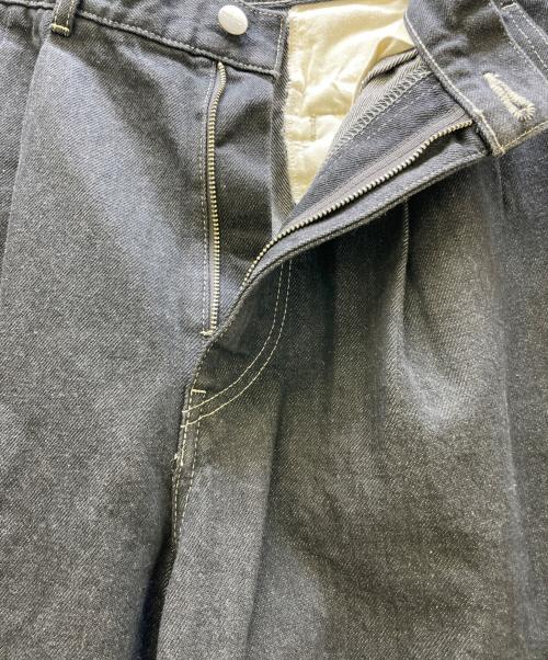 Graphpaper（グラフペーパー）Graphpaper (グラフペーパー) デニムパンツ Gray Tone Cone Denim ブラック サイズ:3 未使用品の古着・服飾アイテム