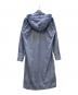 COMME des GARCONS (コムデギャルソン) ストライプフーテッドシャツコート ブルー×ホワイト サイズ:XS：16000円