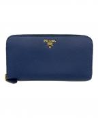 PRADAプラダ）の古着「長財布 サフィアーノ」｜ブルー