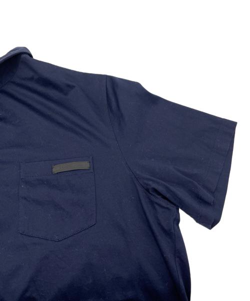 PRADA（プラダ）PRADA (プラダ) 半袖ポロシャツ ネイビー サイズ:Mの古着・服飾アイテム