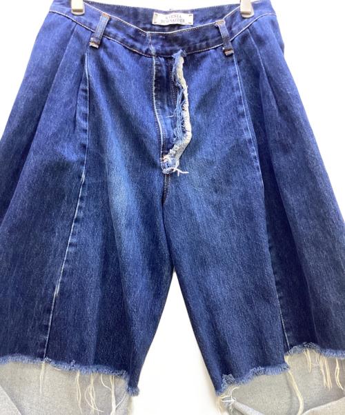 KSENIA SCHNAIDER（クセニア シュナイダー）KSENIA SCHNAIDER (クセニア シュナイダー) ドッキングデニムパンツ インディゴ サイズ:Mの古着・服飾アイテム