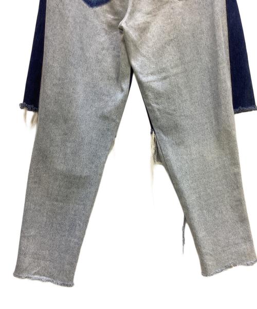 KSENIA SCHNAIDER（クセニア シュナイダー）KSENIA SCHNAIDER (クセニア シュナイダー) ドッキングデニムパンツ インディゴ サイズ:Mの古着・服飾アイテム