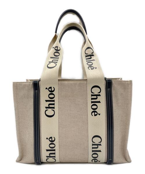 Chloe（クロエ）Chloe (クロエ) トートバッグ Woodyスモール ベージュの古着・服飾アイテム