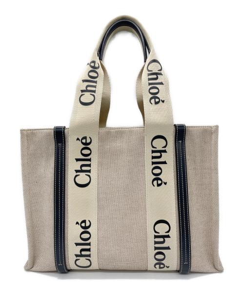 Chloe（クロエ）Chloe (クロエ) トートバッグ Woodyスモール ベージュの古着・服飾アイテム