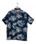 Duke Kahanamoku（デュークカハナモク）の古着「アロハシャツ INDIGO SACRED GARDEN」｜ネイビー