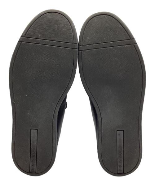 PRADA（プラダ）PRADA (プラダ) ハイカットスニーカー ブラック サイズ:７1/2の古着・服飾アイテム