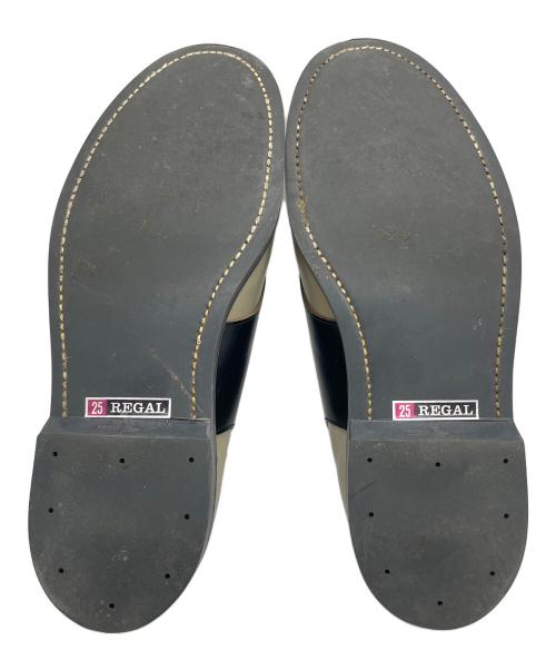 REGAL（リーガル）REGAL (リーガル) サドルシューズ ベージュ×ブラック サイズ:25の古着・服飾アイテム