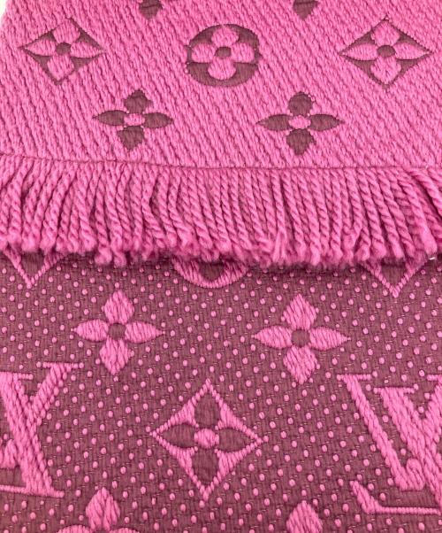 LOUIS VUITTON（ルイ ヴィトン）LOUIS VUITTON (ルイ ヴィトン) マフラー エシャルプ・ロゴマニア ピンクの古着・服飾アイテム