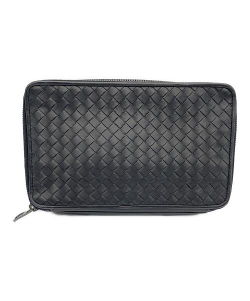 BOTTEGA VENETA（ボッテガベネタ）BOTTEGA VENETA (ボッテガベネタ) セカンドバッグ ブラックの古着・服飾アイテム