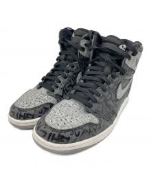 NIKE（ナイキ）の古着「ハイカットスニーカー AIR JORDAN1 HIGH OG Rebellionaire」｜グレー