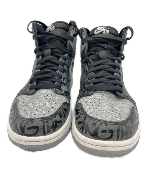 NIKE（ナイキ）NIKE (ナイキ) ハイカットスニーカー AIR JORDAN1 HIGH OG Rebellionaire グレー サイズ:28の古着・服飾アイテム