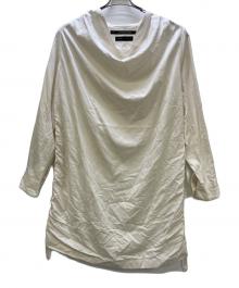 JULIUS（ユリウス）の古着「2022-2023コレクション ドレープネックカットソー」｜ベージュ