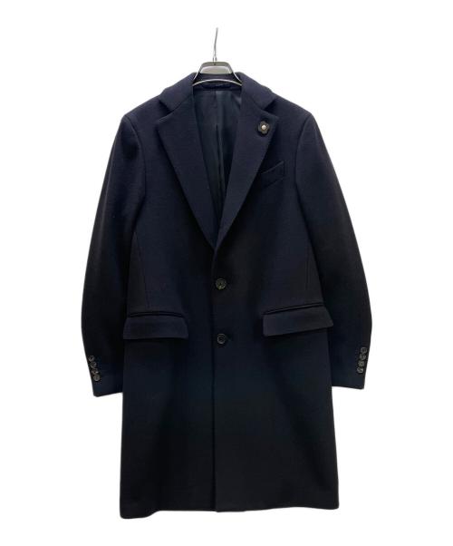 LARDINI（ラルディーニ）LARDINI (ラルディーニ) チェスターコート ブラック サイズ:46の古着・服飾アイテム