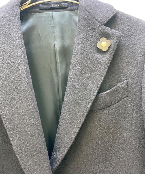 LARDINI（ラルディーニ）LARDINI (ラルディーニ) チェスターコート ブラック サイズ:46の古着・服飾アイテム
