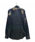 ALEXANDER McQUEEN (アレキサンダーマックイーン) 長袖シャツ ブラック×ゴールド サイズ:15＋＋：18000円