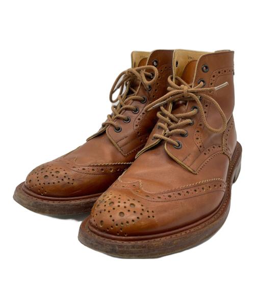 Tricker's（トリッカーズ）Tricker's (トリッカーズ) ウィングチップブーツ ブラウン サイズ:8.5の古着・服飾アイテム