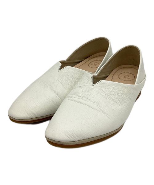 卑弥呼（ヒミコ）卑弥呼 (ヒミコ) ソフトフラットシューズ ホワイト サイズ:23の古着・服飾アイテム