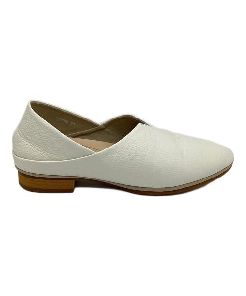 卑弥呼（ヒミコ）卑弥呼 (ヒミコ) ソフトフラットシューズ ホワイト サイズ:23の古着・服飾アイテム
