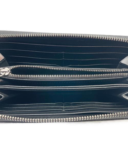 BVLGARI（ブルガリ）BVLGARI (ブルガリ) ラウンドファスナー財布 ブラックの古着・服飾アイテム