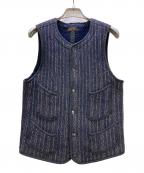 BROWN'S BEACH JACKETブラウンズビーチジャケット）の古着「ベスト」｜ネイビー
