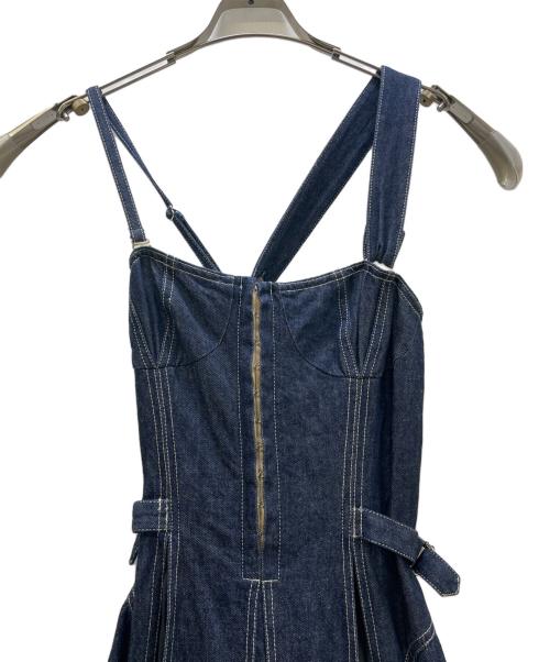CASA FLINE（カーサフライン）CASA FLINE (カーサフライン) ノースリーブ・キャミソールワンピース インディゴ サイズ:Fの古着・服飾アイテム