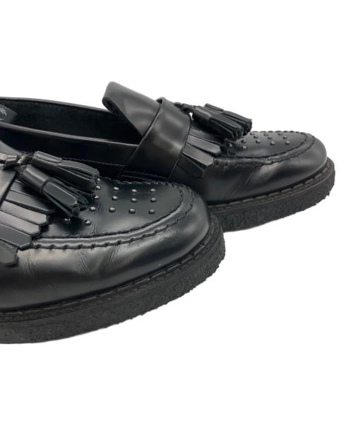 FRED PERRY（フレッドペリー）FRED PERRY (フレッドペリー) GEORGE COX (ジョージコックス) タッセルローファー ブラック サイズ:UK5の古着・服飾アイテム