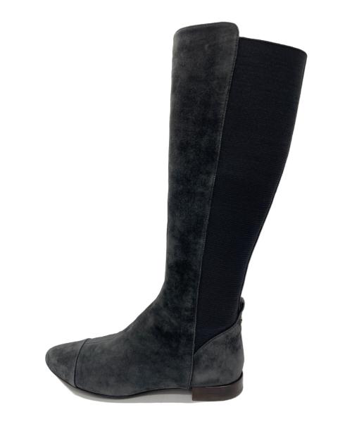 TORY BURCH（トリーバーチ）TORY BURCH (トリーバーチ) ロングブーツ グレー サイズ:8Mの古着・服飾アイテム