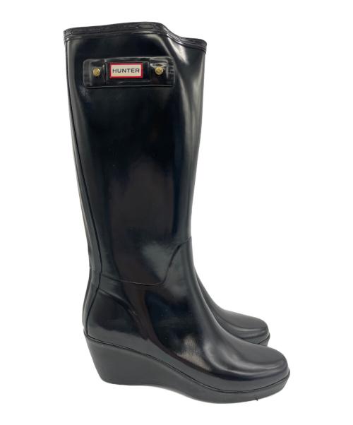 HUNTER（ハンター）HUNTER (ハンター) レインブーツ ブラック サイズ:US7の古着・服飾アイテム