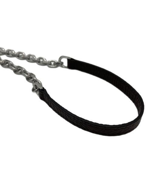 Maison Margiela（メゾンマルジェラ）Maison Margiela (メゾンマルジェラ) グレインレザー チェーン ロングウォレット ブラウンの古着・服飾アイテム