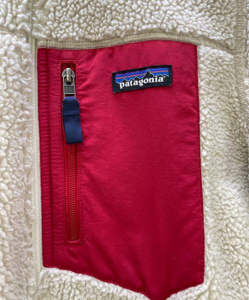 Patagonia（パタゴニア）Patagonia (パタゴニア) フリースジャケット ベージュ×レッド サイズ:Mの古着・服飾アイテム