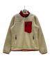Patagonia（パタゴニア）の古着「フリースジャケット」｜ベージュ×レッド