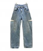 Maison Margielaメゾンマルジェラ）の古着「SLASH DETAIL DENIM PANTS」｜インディゴ