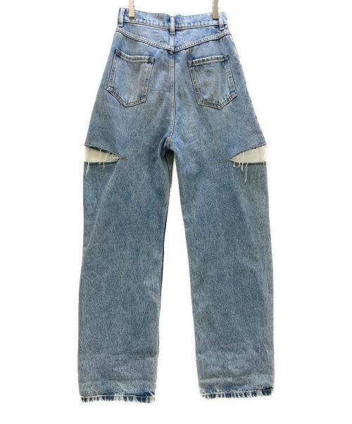 Maison Margiela（メゾンマルジェラ）Maison Margiela (メゾンマルジェラ) SLASH DETAIL DENIM PANTS インディゴ サイズ:38の古着・服飾アイテム