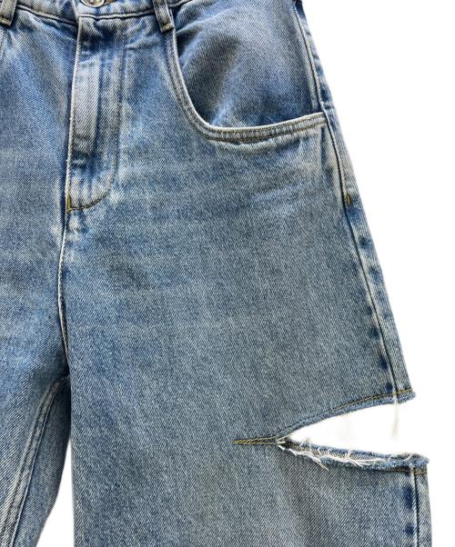 Maison Margiela（メゾンマルジェラ）Maison Margiela (メゾンマルジェラ) SLASH DETAIL DENIM PANTS インディゴ サイズ:38の古着・服飾アイテム